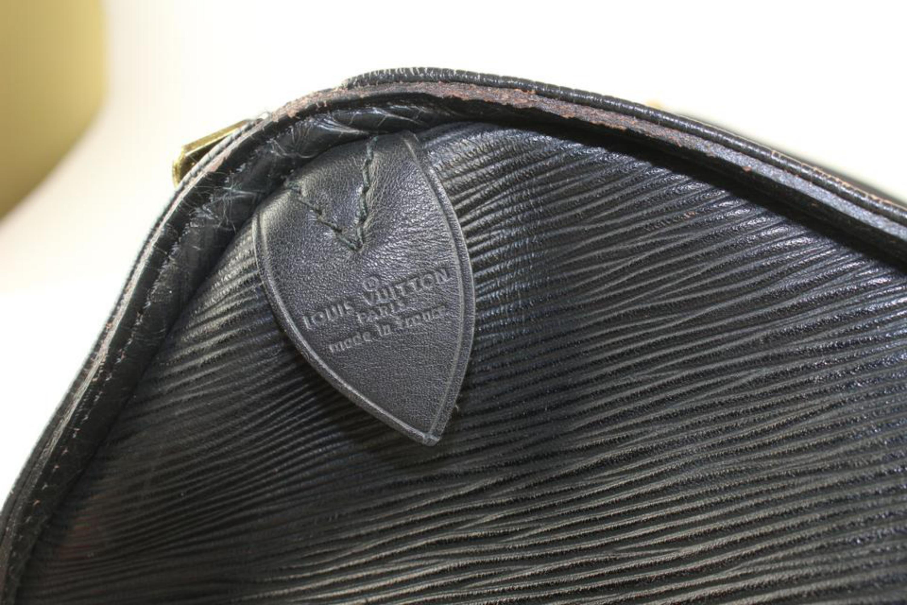 Louis Vuitton Black Epi Leather Noir Keepall 50 5LV1013 4