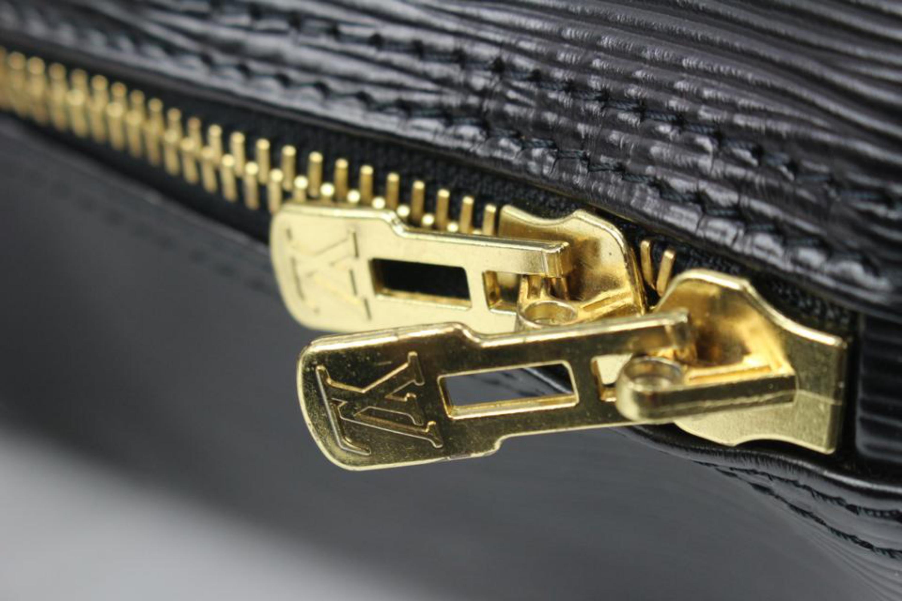Louis Vuitton Black Epi Leather Noir Keepall 50 Duffle Bag  19lk321s 4