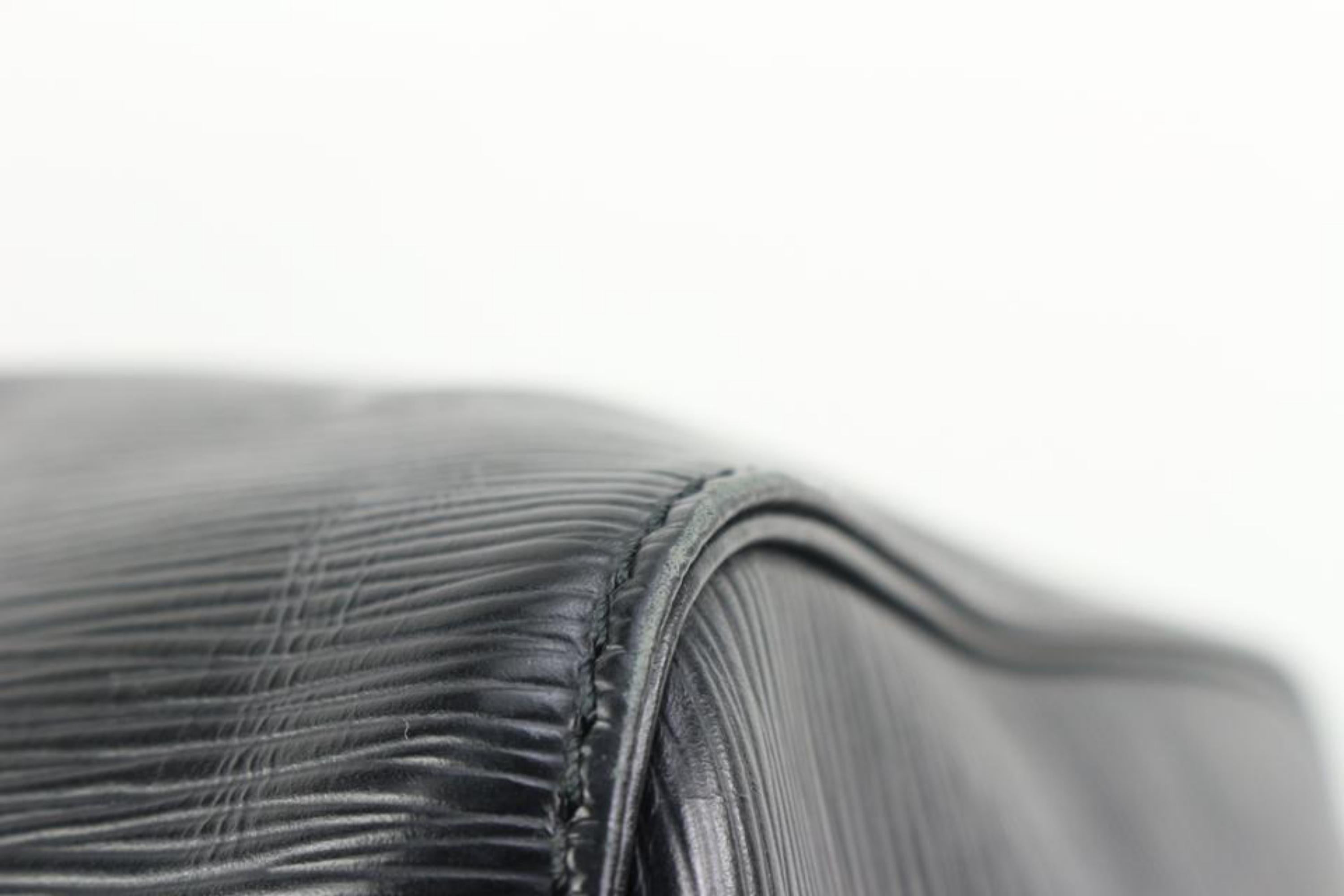 Louis Vuitton Black Epi Leather Noir Keepall 50 Duffle Bag 66lv315s 8