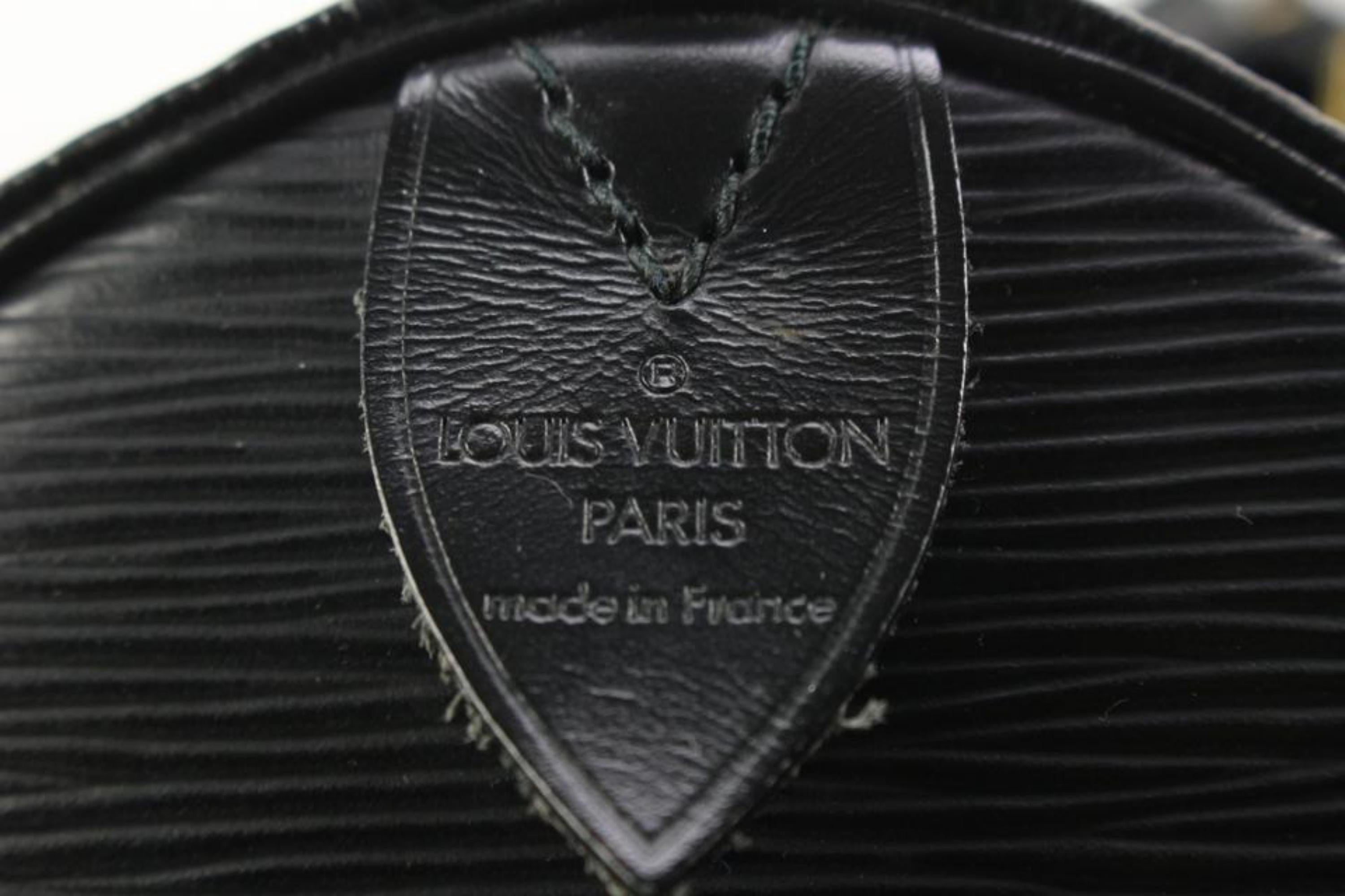 Louis Vuitton Black Epi Leather Noir Keepall 50 Duffle Bag 66lv315s 2