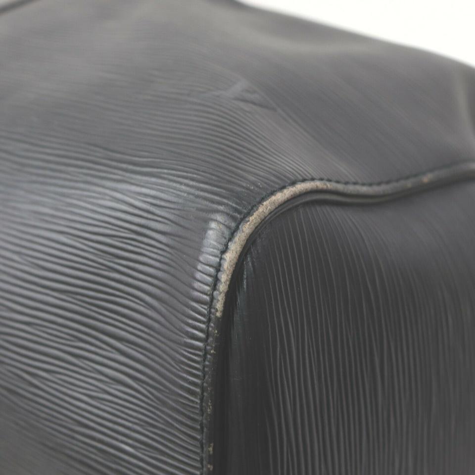 Louis Vuitton Black Epi Leather Noir Keepall 50 Duffle Bag 863133 5
