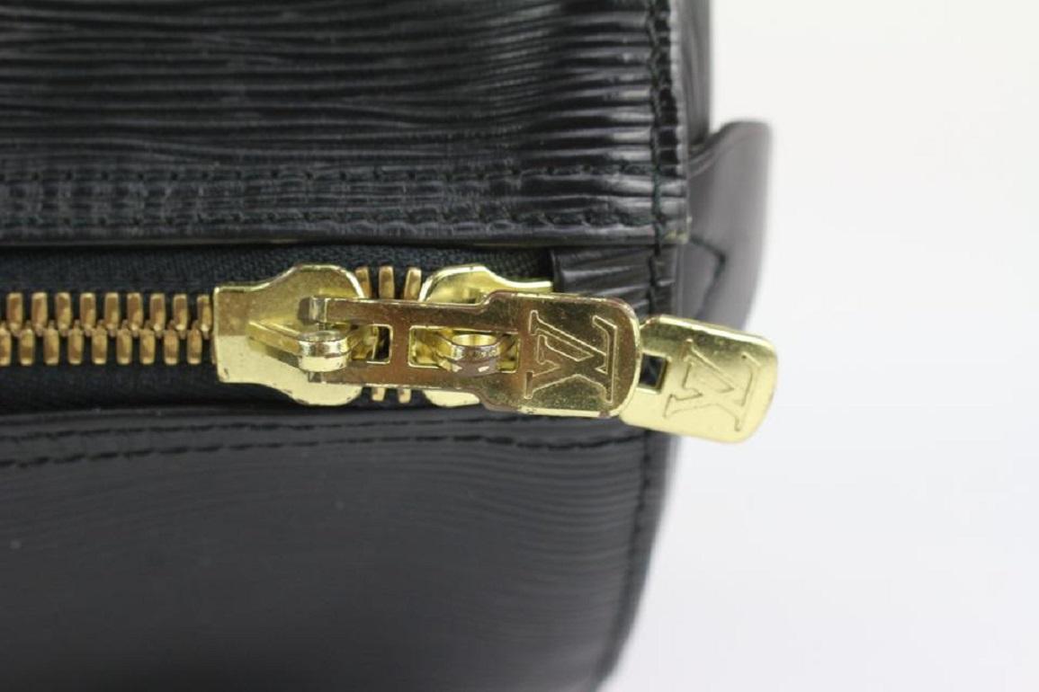 Louis Vuitton Black Epi Leather Noir Keepall 55 Boston Duffle Bag 2LZ1022 4