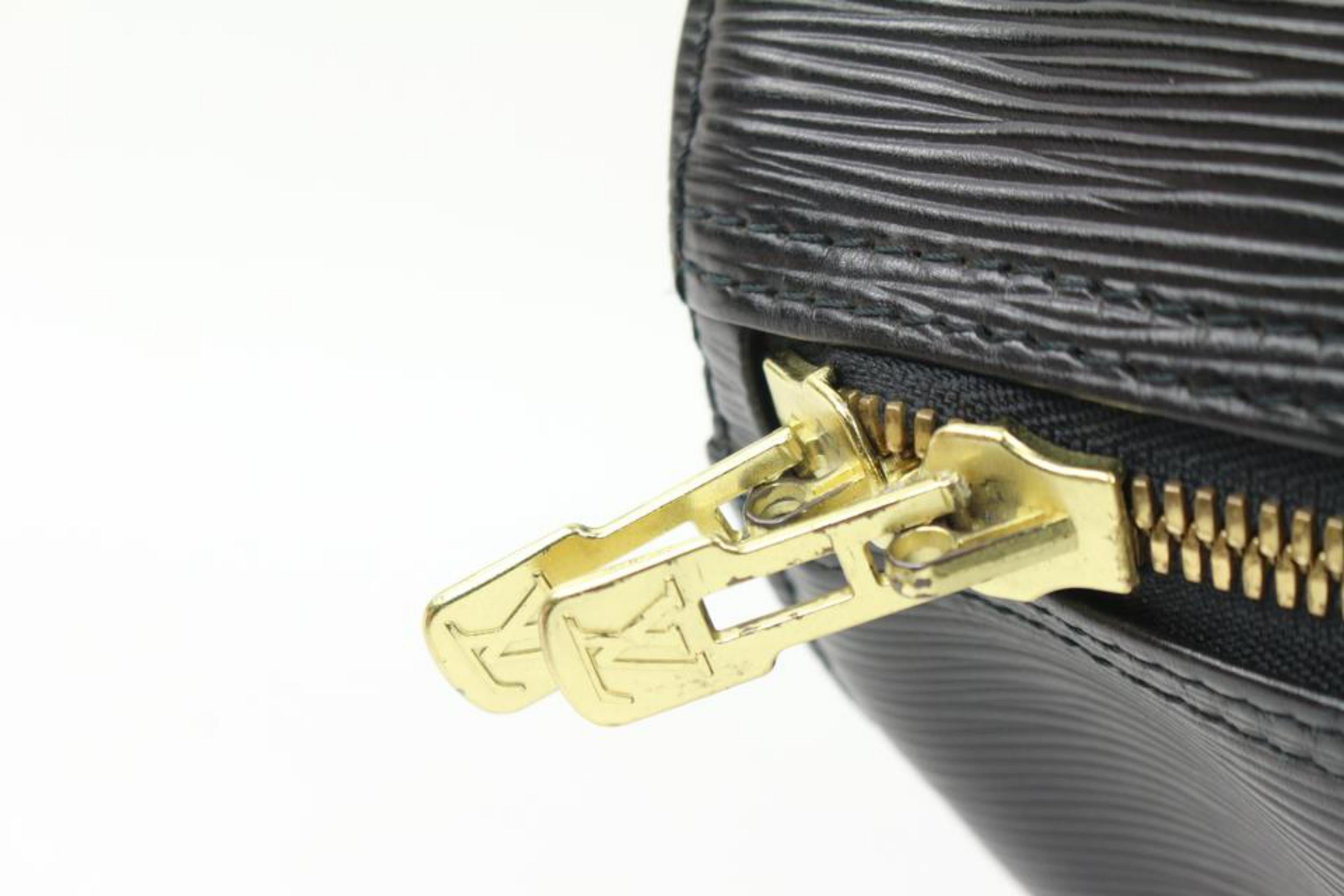 Louis Vuitton Black Epi Leather Noir Keepall 55 Duffle Bag 45lv224s 4