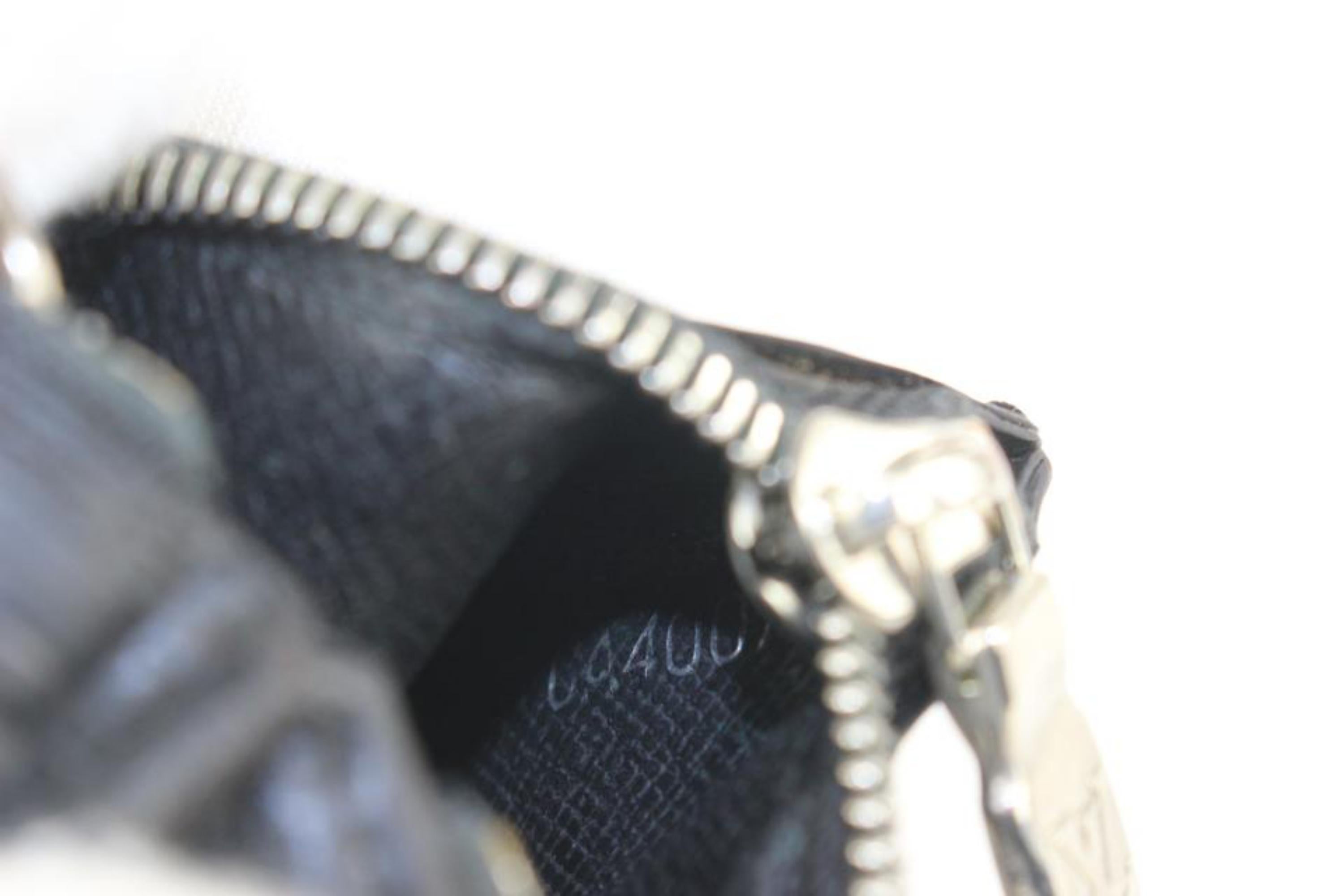 Louis Vuitton Black Epi Leather Noir Key Pouch Pochette Cles Keychain 107lv44 2