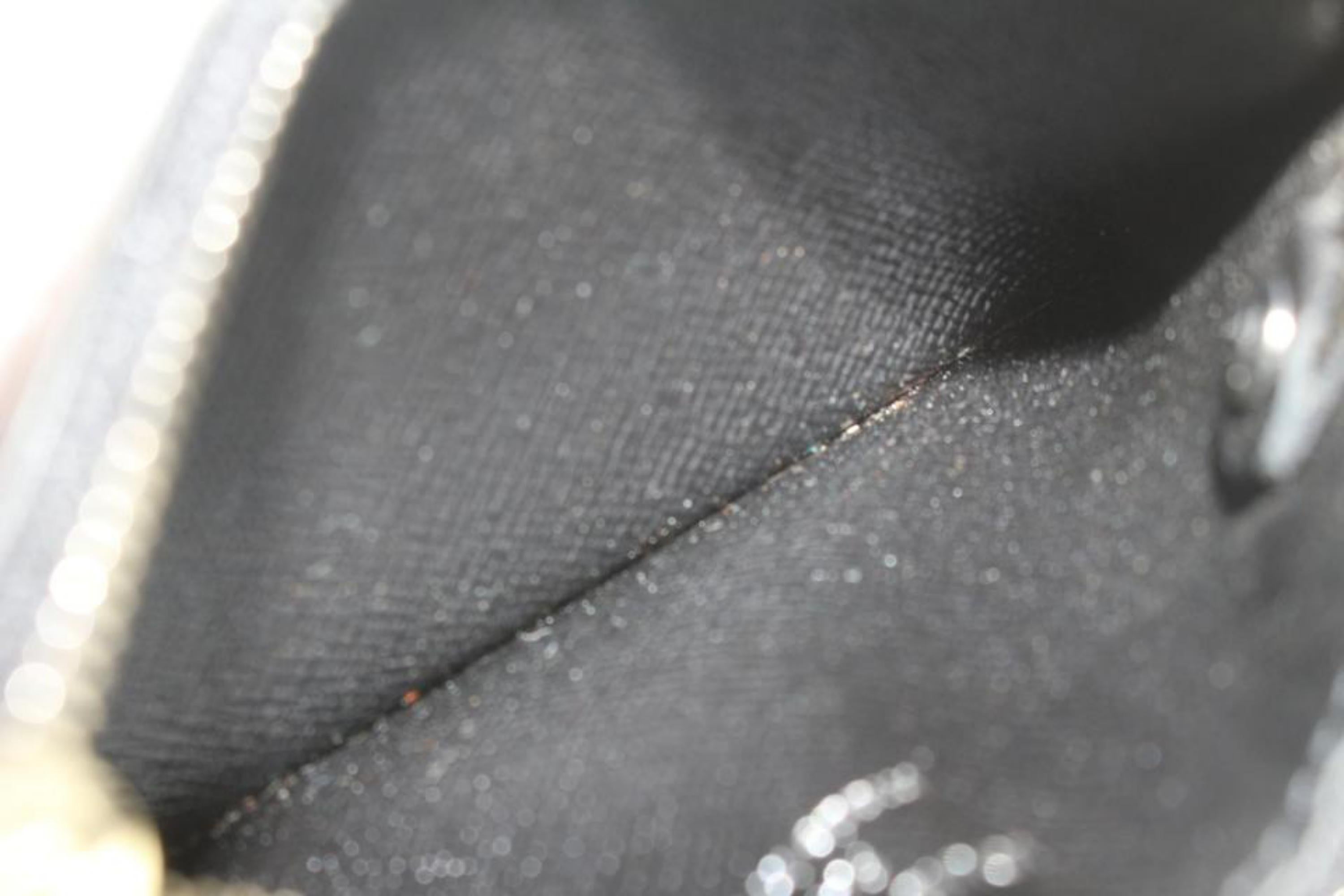 Louis Vuitton Black Epi Leather Noir Key Pouch Pochette Cles Silver 1214lv30 For Sale 5