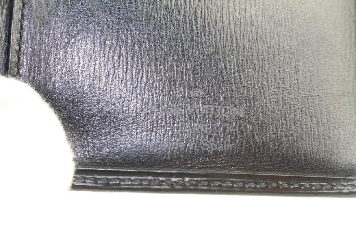 Louis Vuitton Black Epi Leather Noir Long Bifold Flap Wallet 155lvs430 6