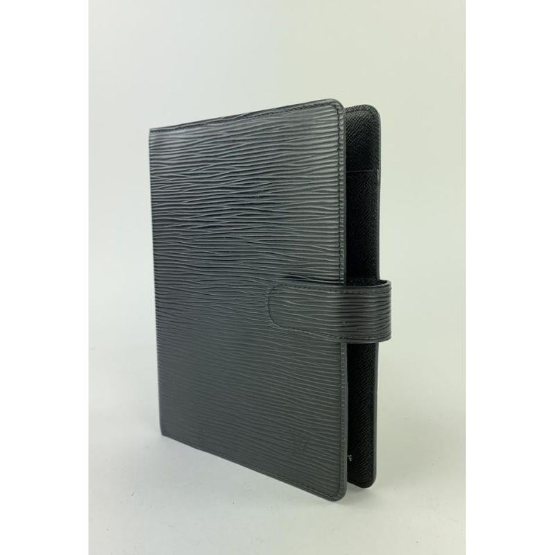Louis Vuitton Black Epi Leather Small Ring Agenda PM Notebook Cover 86038  For Sale at 1stDibs