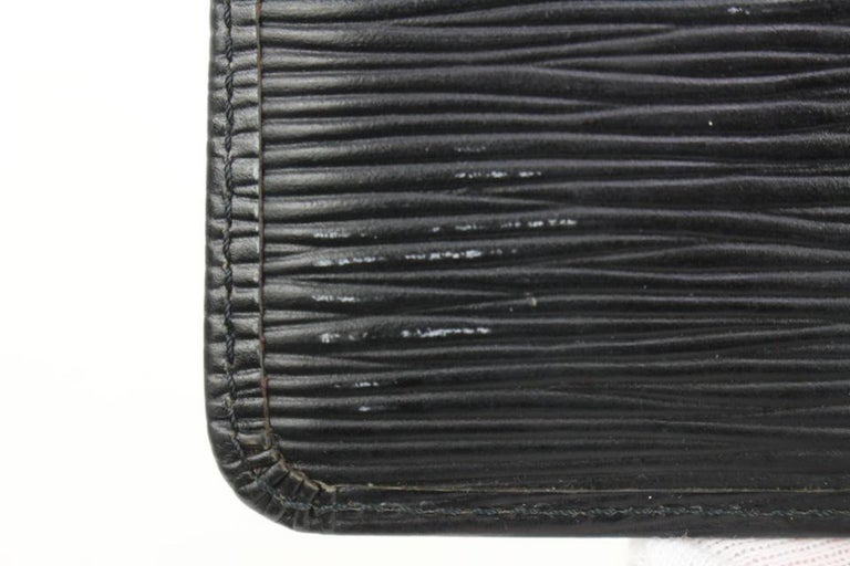 Louis Vuitton Black Epi Leather Noir Pochette Cles Key Pouch