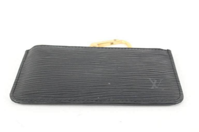 Louis Vuitton Black Epi Leather Noir Pochette Cles Key Pouch