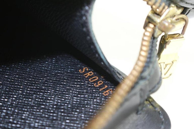 Louis Vuitton Epi Leather Pochette Homme in Black Clutch Handbag