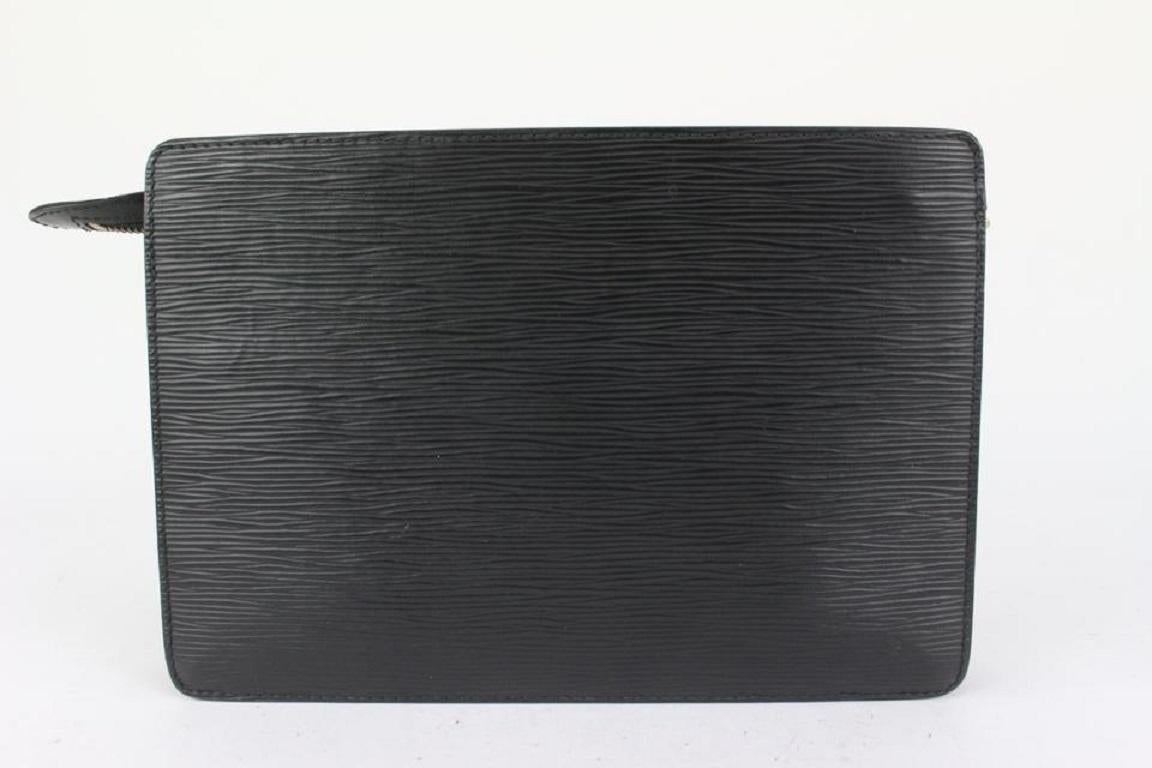 Louis Vuitton Black Epi Leather Noir Pochette Homme Clutch Bag 50lvs723 2