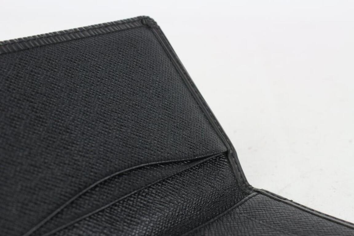 Louis Vuitton Black Epi Leather Noir Porte Cartes Card Holder Wallet 824lv51 For Sale 8