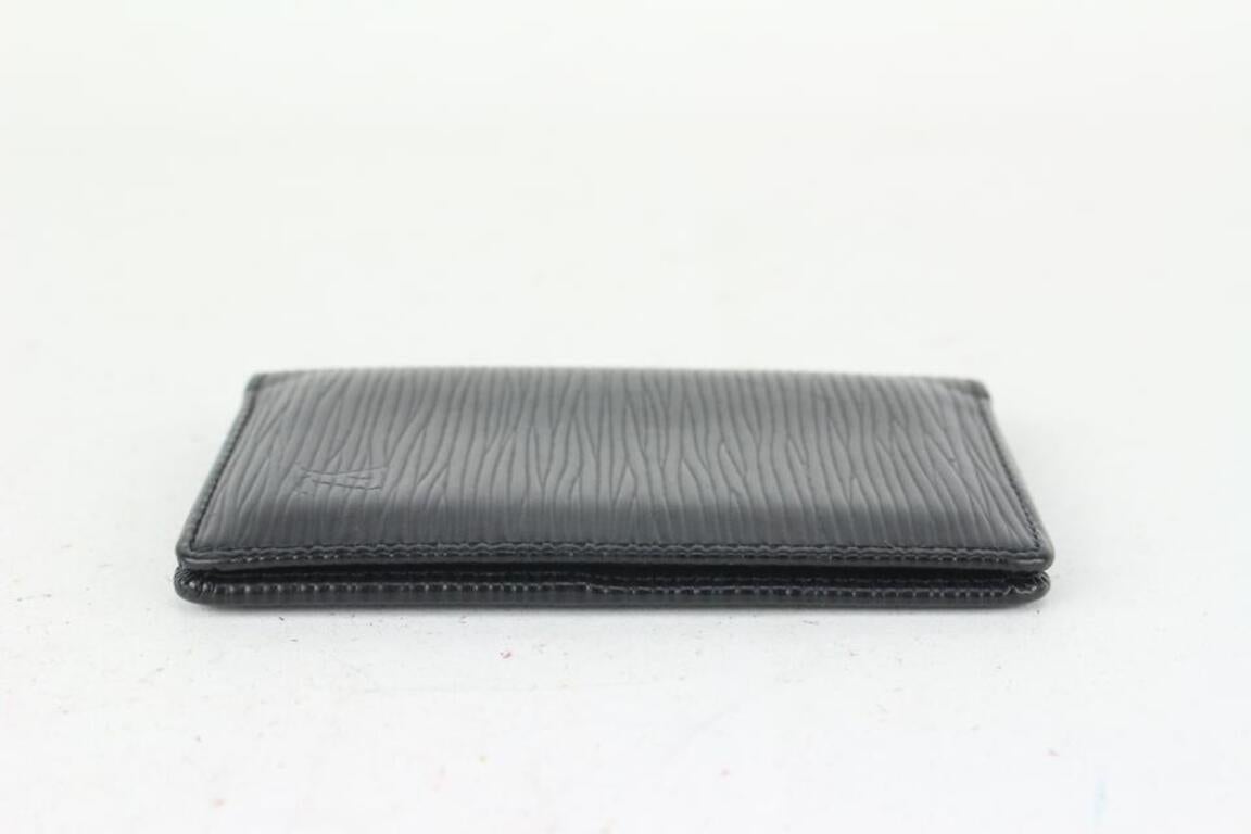 Louis Vuitton Black Epi Leather Noir Porte Cartes Card Holder Wallet 824lv51 4