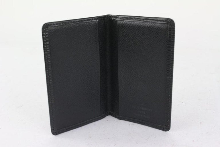LOUIS VUITTON Enveloppe Carte de Visite Card Case Epi Leather Black 63YA352