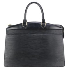 Louis Vuitton Black Epi Leather Noir Riviera Vanity Tote bag 114lv728