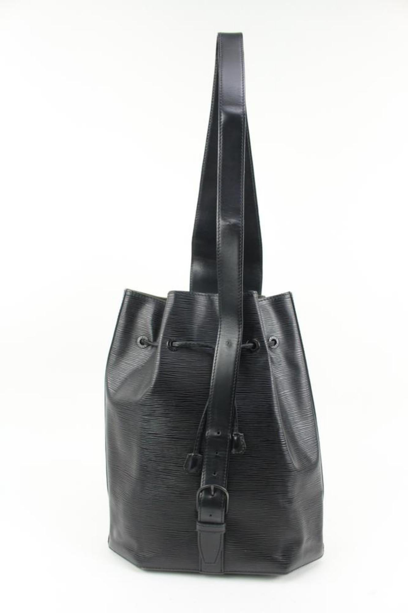 Louis Vuitton Black Epi Leather Noir Sac a Dos Sling Backpack 41lk324s 2