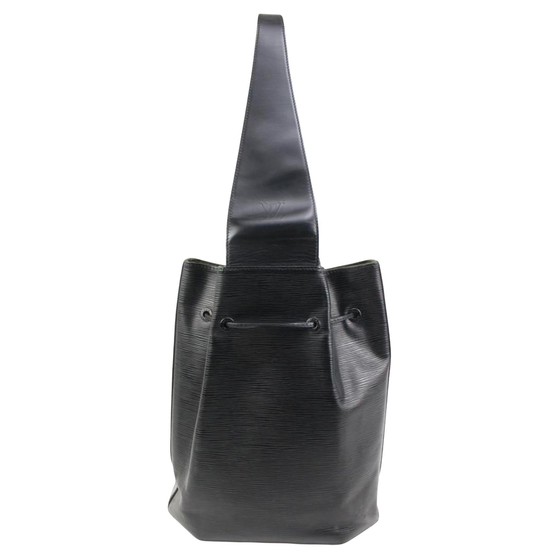 Louis Vuitton Black Epi Leather Noir Sac a Dos Sling Backpack 41lk324s
