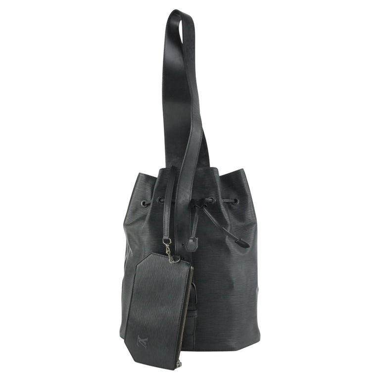 Louis Vuitton Black Epi Leather Sac a Dos Sling Backpack with Pouch 816lv25  at 1stDibs