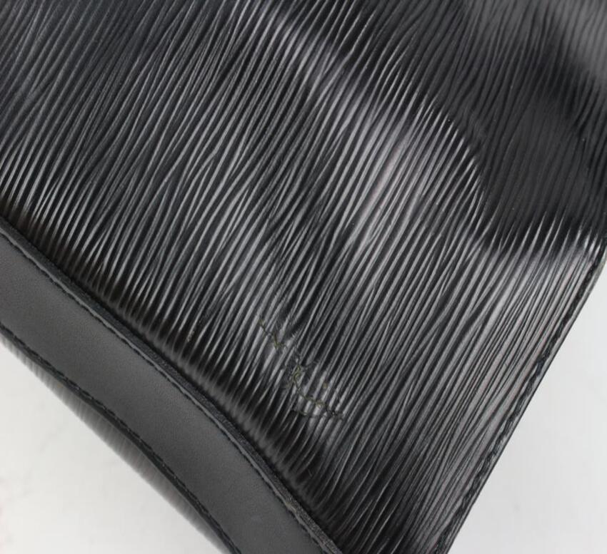Louis Vuitton Black Epi Leather Noir Sac D'epaule Sling Backpack Hobo 1015lv34 8