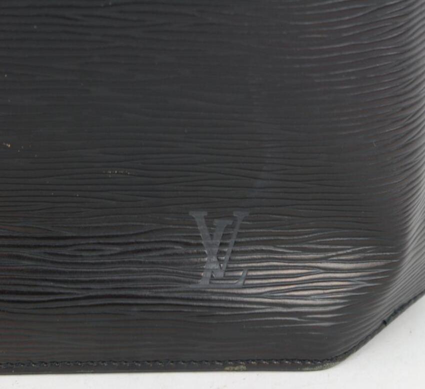 Louis Vuitton Black Epi Leather Noir Sac D'epaule Sling Backpack Hobo 1015lv34 4