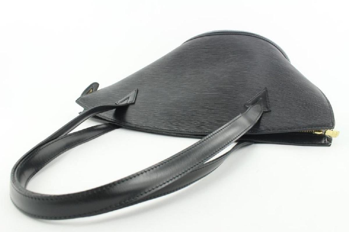 Louis Vuitton Black Epi Leather Noir Saint Jacques Zip Shopper Tote bag For Sale 1