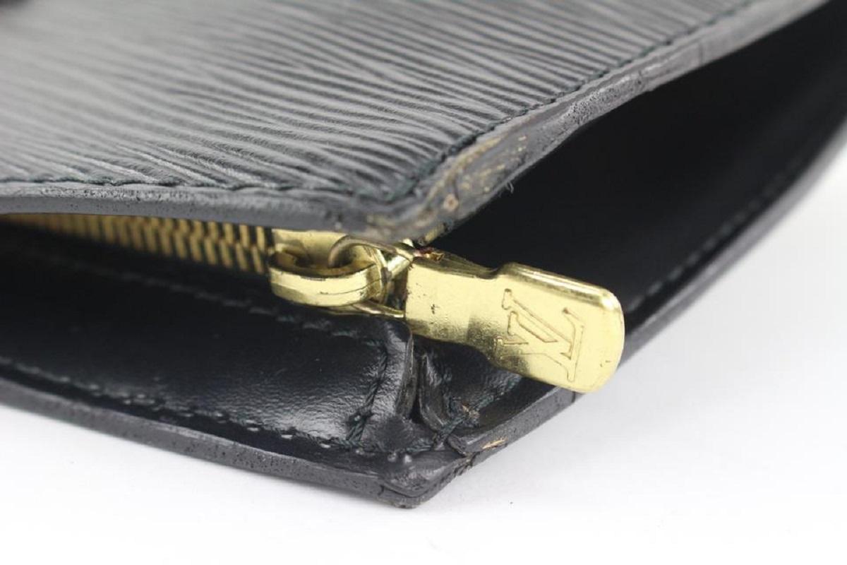 Louis Vuitton Black Epi Leather Noir Saint Jacques Zip Shopper Tote bag 2