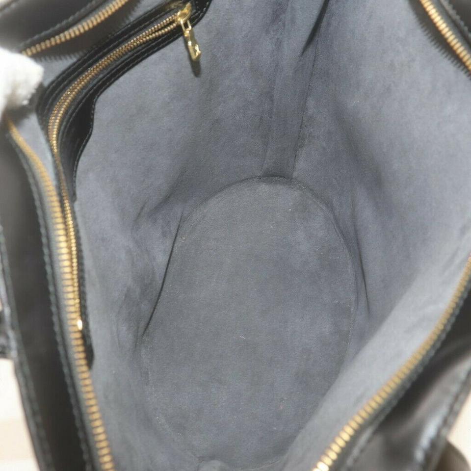 Louis Vuitton Black Epi Leather Noir Saint Jacques Zip Tote Bag 863326 In Good Condition In Dix hills, NY