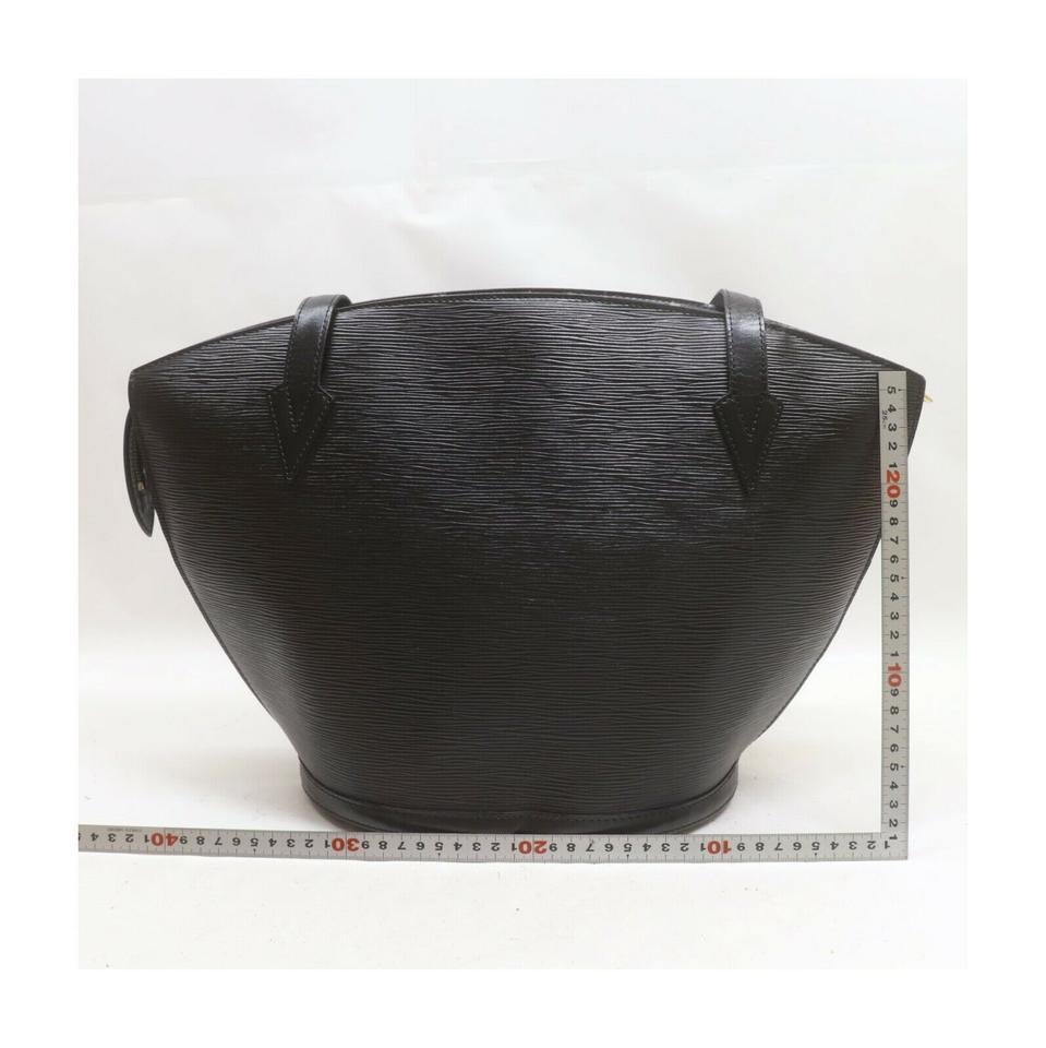 Louis Vuitton Black Epi Leather Noir Saint Jacques Zip Tote Bag 863326 4