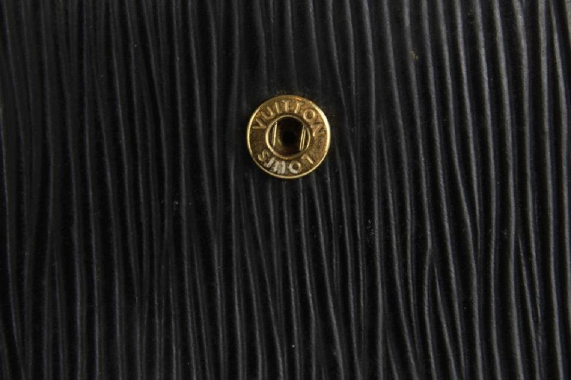 Louis Vuitton Black Epi Leather Noir Small Ring Agenda PM Diary Cover 17LVS1210 5