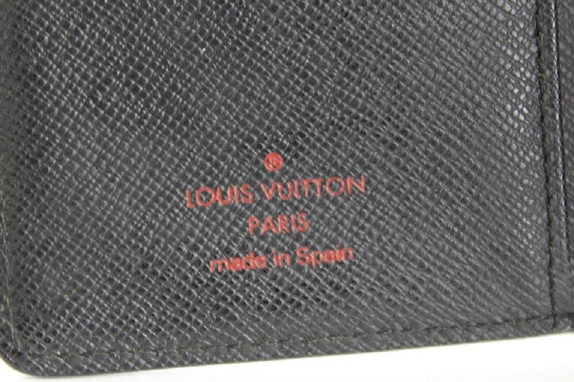 Women's Louis Vuitton Black Epi Leather Noir Small Ring Agenda PM Diary Cover 17LVS1210