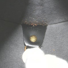 Louis Vuitton Black Epi Leather Noir Soufflot Papillon Cyllinder Barrel Bag