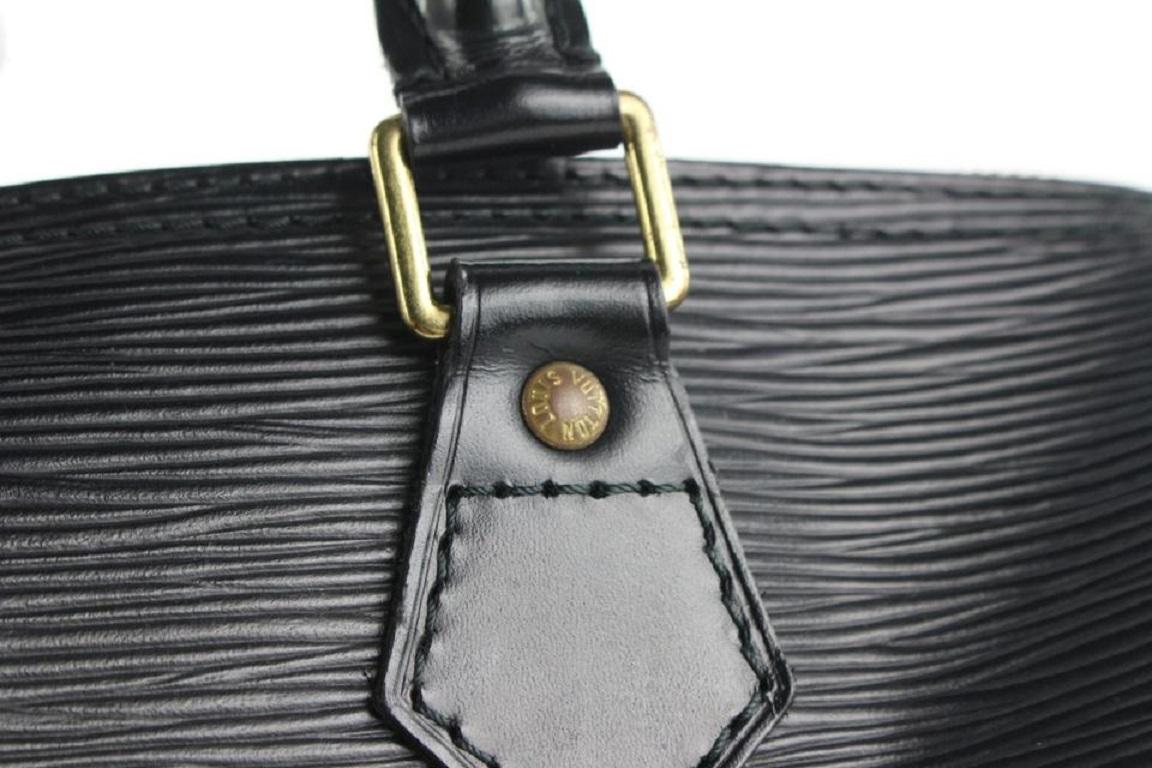 Louis Vuitton Black Epi Leather Noir Speedy 25 Boston Bag 23lvs422 3