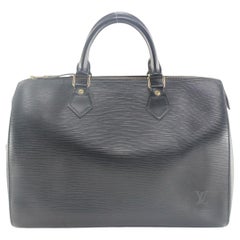 Louis Vuitton Black Epi Leather Noir Speedy 30 2LV116K