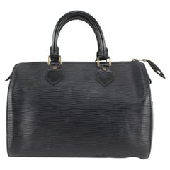Vintage Louis Vuitton Black Epi Leather Noir Speedy 30 Bag MM 206lvs714