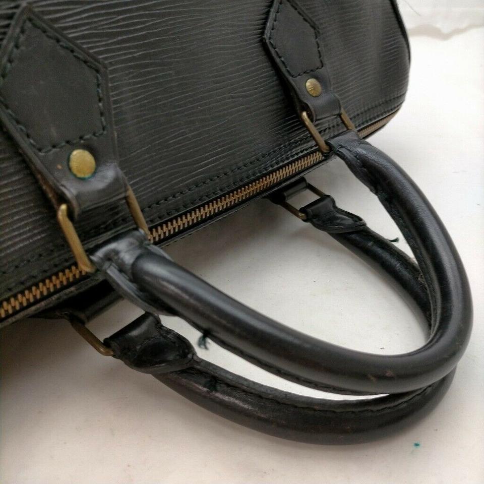 Louis Vuitton Black Epi Leather Noir Speedy 30 Boston Bag 863146 1