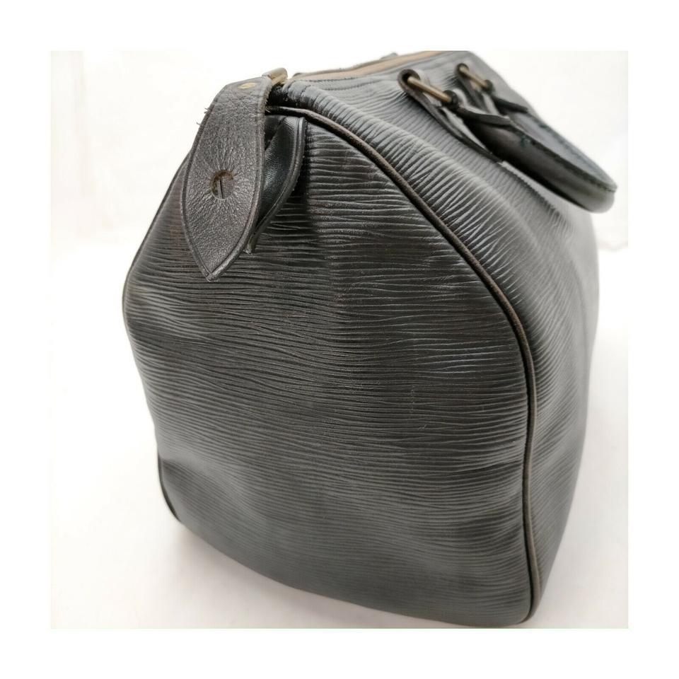 Louis Vuitton Black Epi Leather Noir Speedy 30 Boston Bag 863146 3