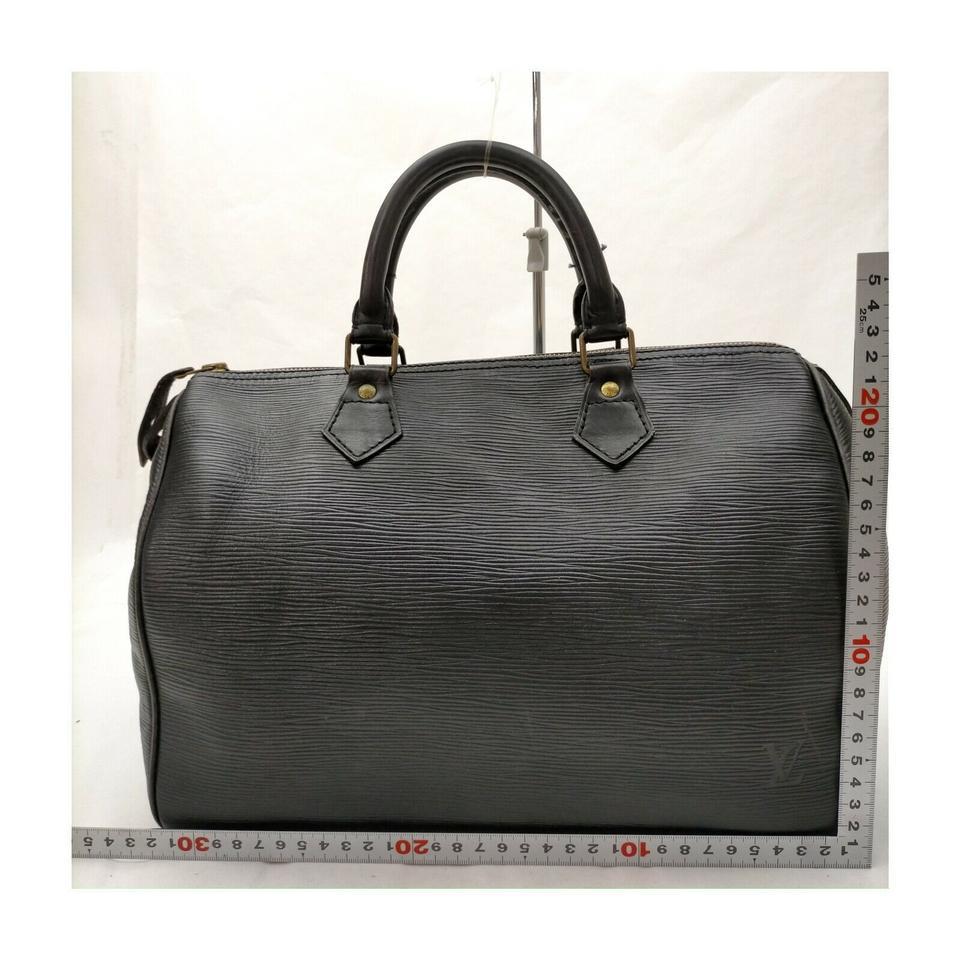 Louis Vuitton Black Epi Leather Noir Speedy 30 Boston Bag 863146 5