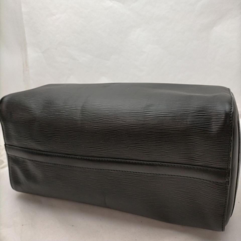 Louis Vuitton Black Epi Leather Noir Speedy 35 Boston Bag 863244 3
