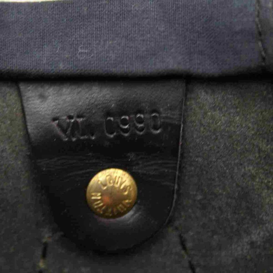 Women's Louis Vuitton Black Epi Leather Noir Speedy 40 GM Large XL 856262 