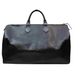 Louis Vuitton Black Epi Leather Noir Speedy 40 GM Large XL 856262