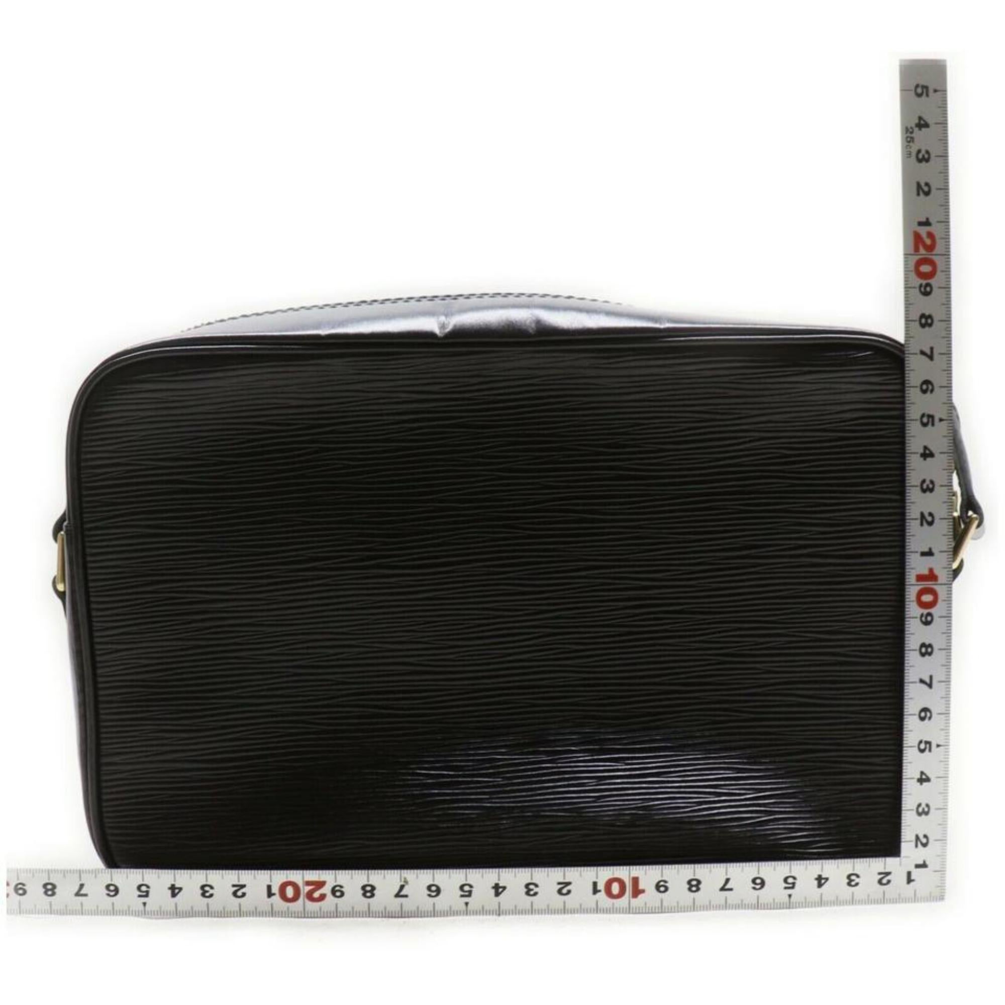 Women's Louis Vuitton Black Epi Leather Noir Trocadero 24 Crossbody Bag 855007