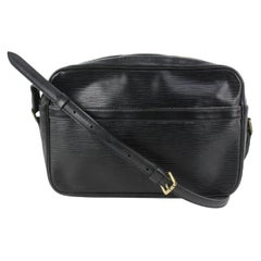Louis Vuitton Black Epi Leather Noir Trocadero 24 Crossbody Bag 921lv57