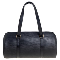 LOUIS VUITTON Papillon Epi Leather Handbag Black