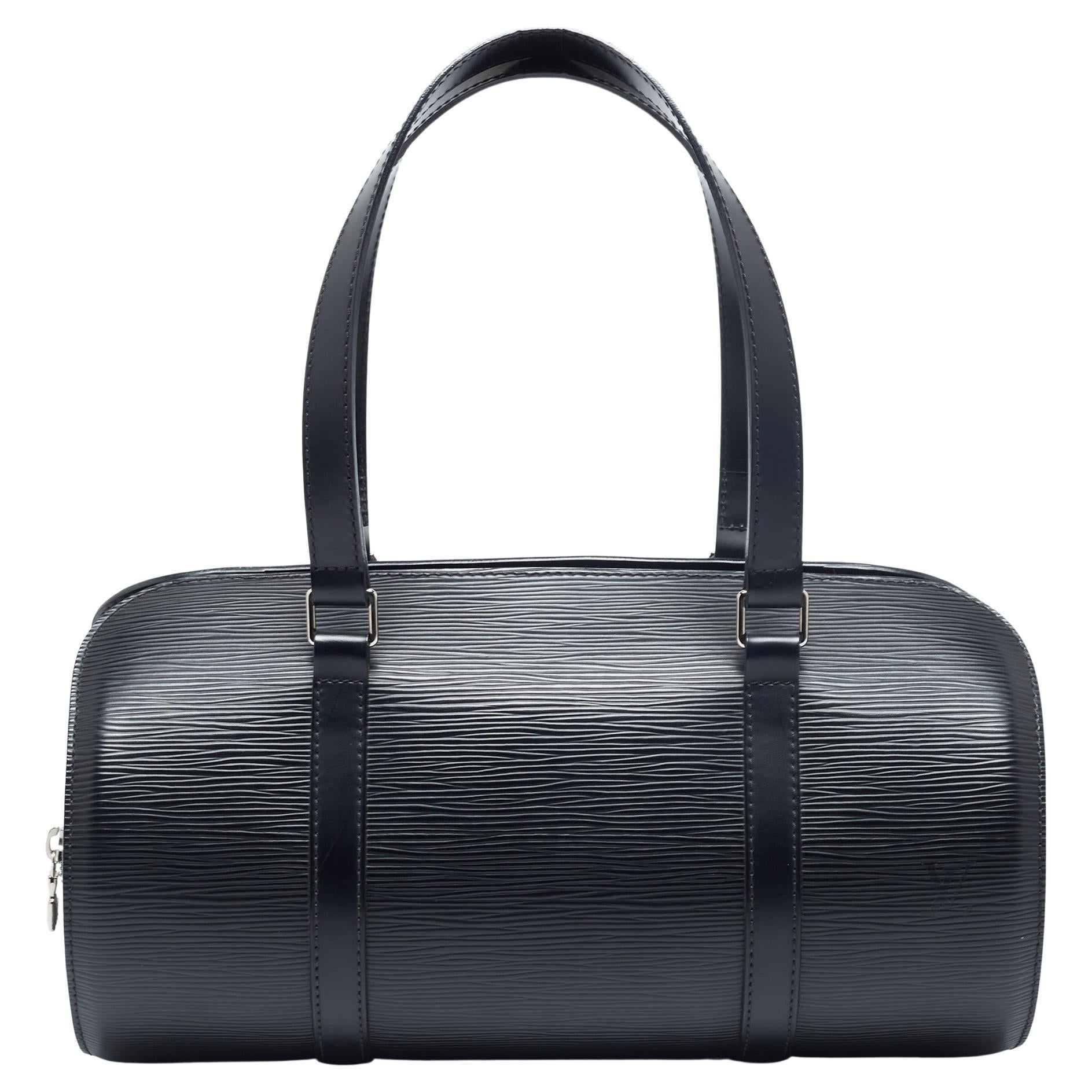 Louis Vuitton Black Epi Leather Papillon 30 Bag