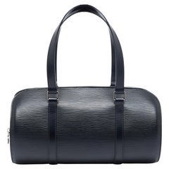 Louis Vuitton Black Epi Leather Papillon 30 Bag