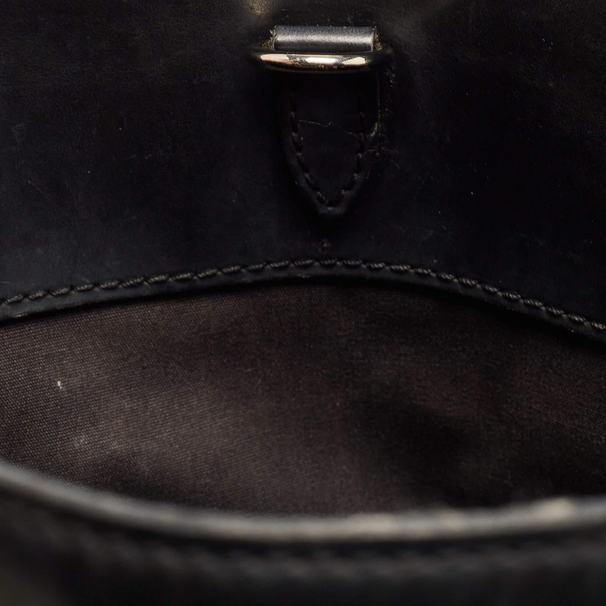 Louis Vuitton Black Epi Leather Passy PM Bag For Sale 2
