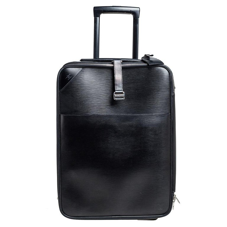 LOUIS VUITTON Black Epi Leather Pegase 50 Luggage For Sale at 1stDibs
