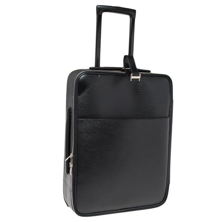 Louis Vuitton Black Epi Leather Pegase 55 Luggage at 1stDibs