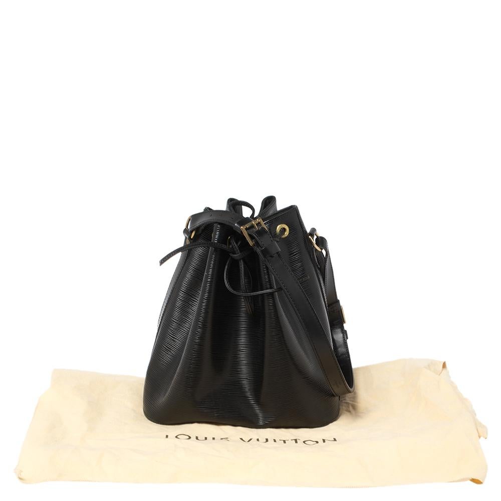 Louis Vuitton Black Epi Leather Petit Noe Bag 9