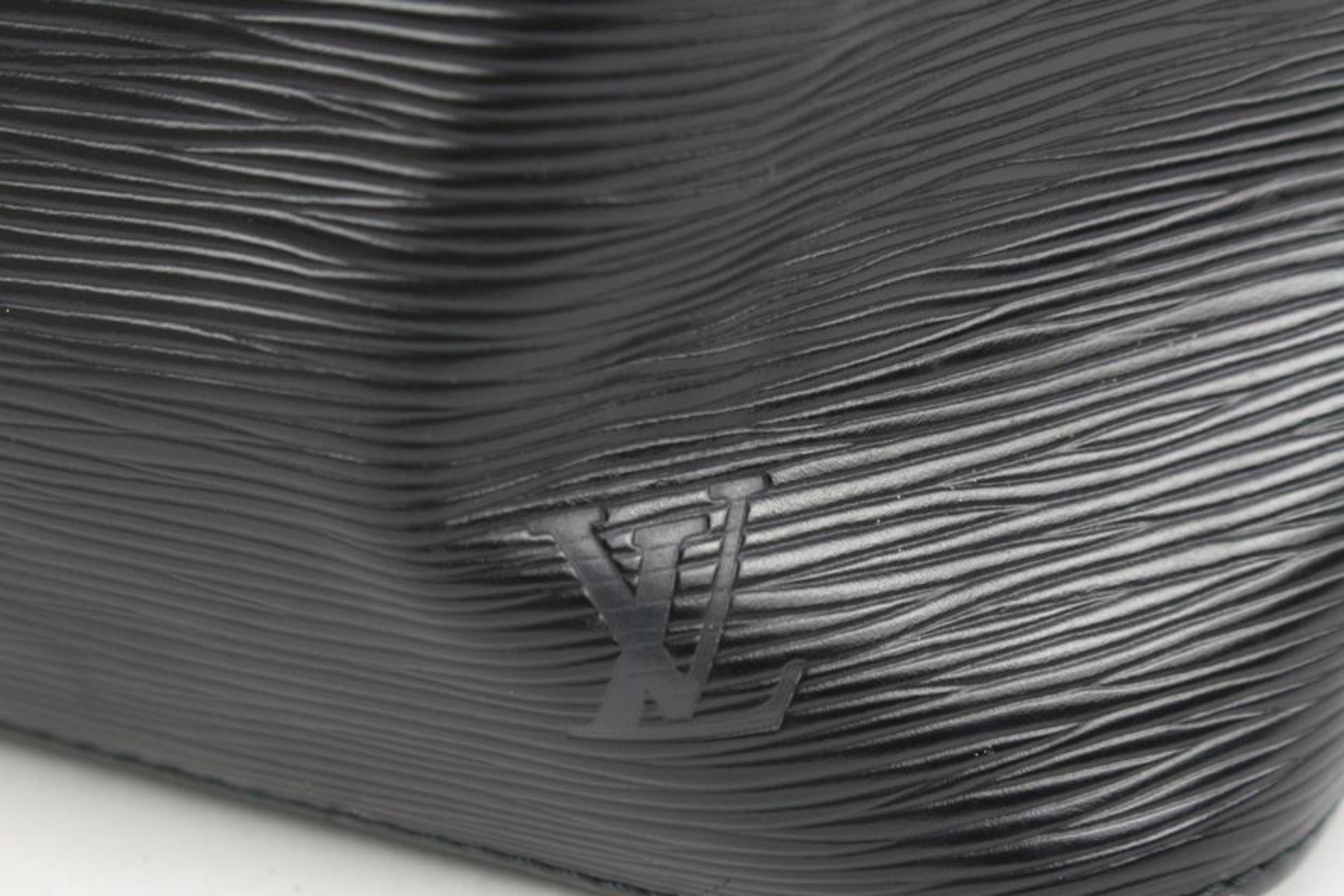Louis Vuitton Black Epi Leather Petit Noe Drawstring Bucket Bag Hobo 62lk38s 5